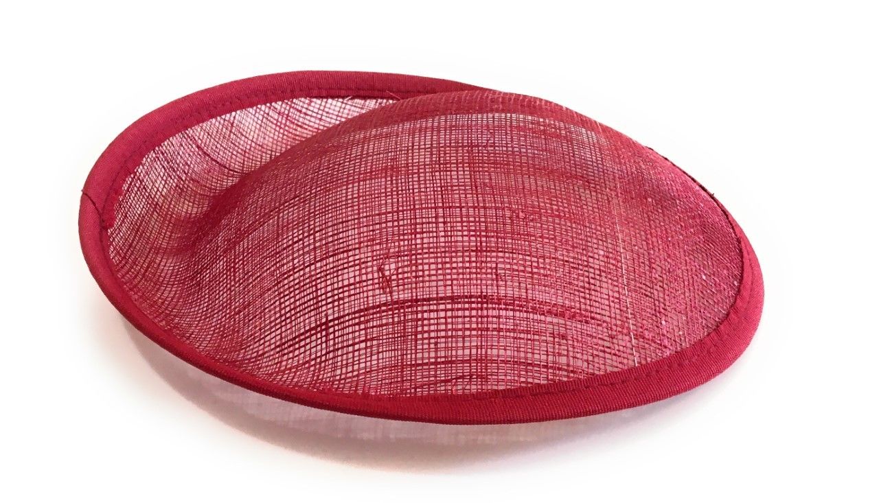 20cm Round Sinamay Dipped Fascinator Base Hat Saucer
