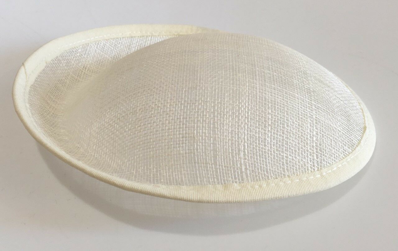 20cm Round Sinamay Dipped Fascinator Base Hat Saucer