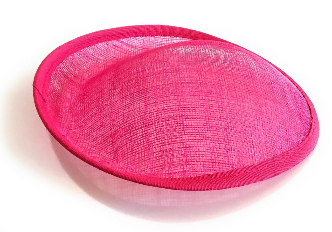 20cm Round Sinamay Dipped Fascinator Base Hat Saucer