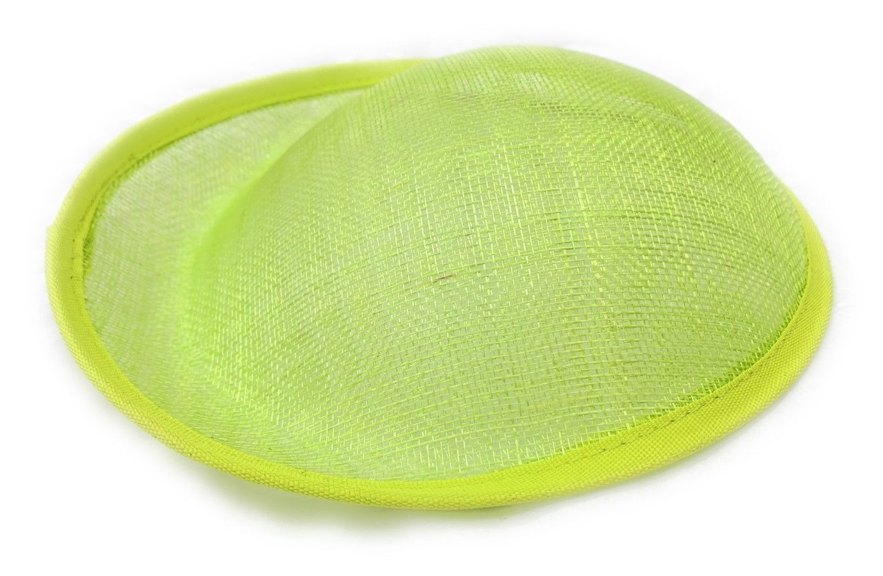20cm Round Sinamay Dipped Fascinator Base Hat Saucer