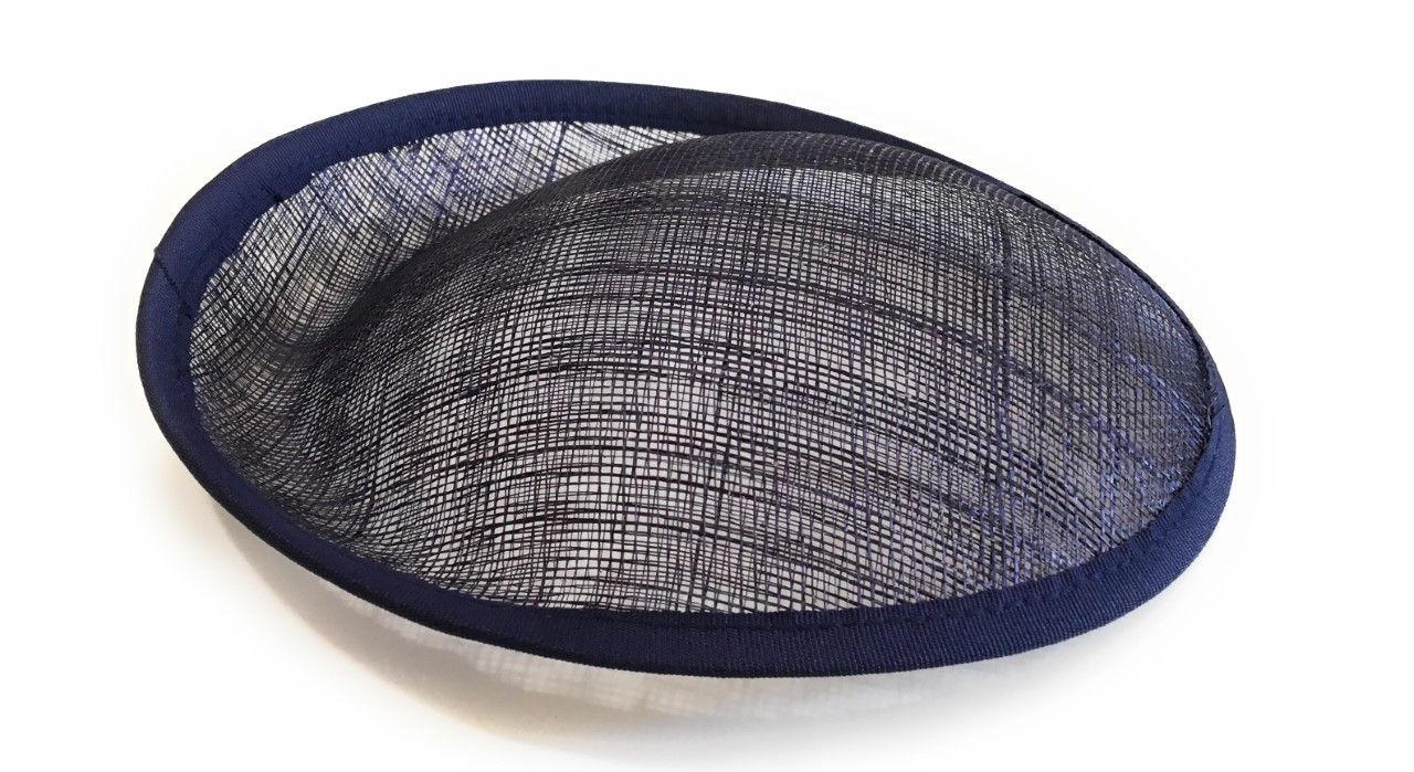20cm Round Sinamay Dipped Fascinator Base Hat Saucer