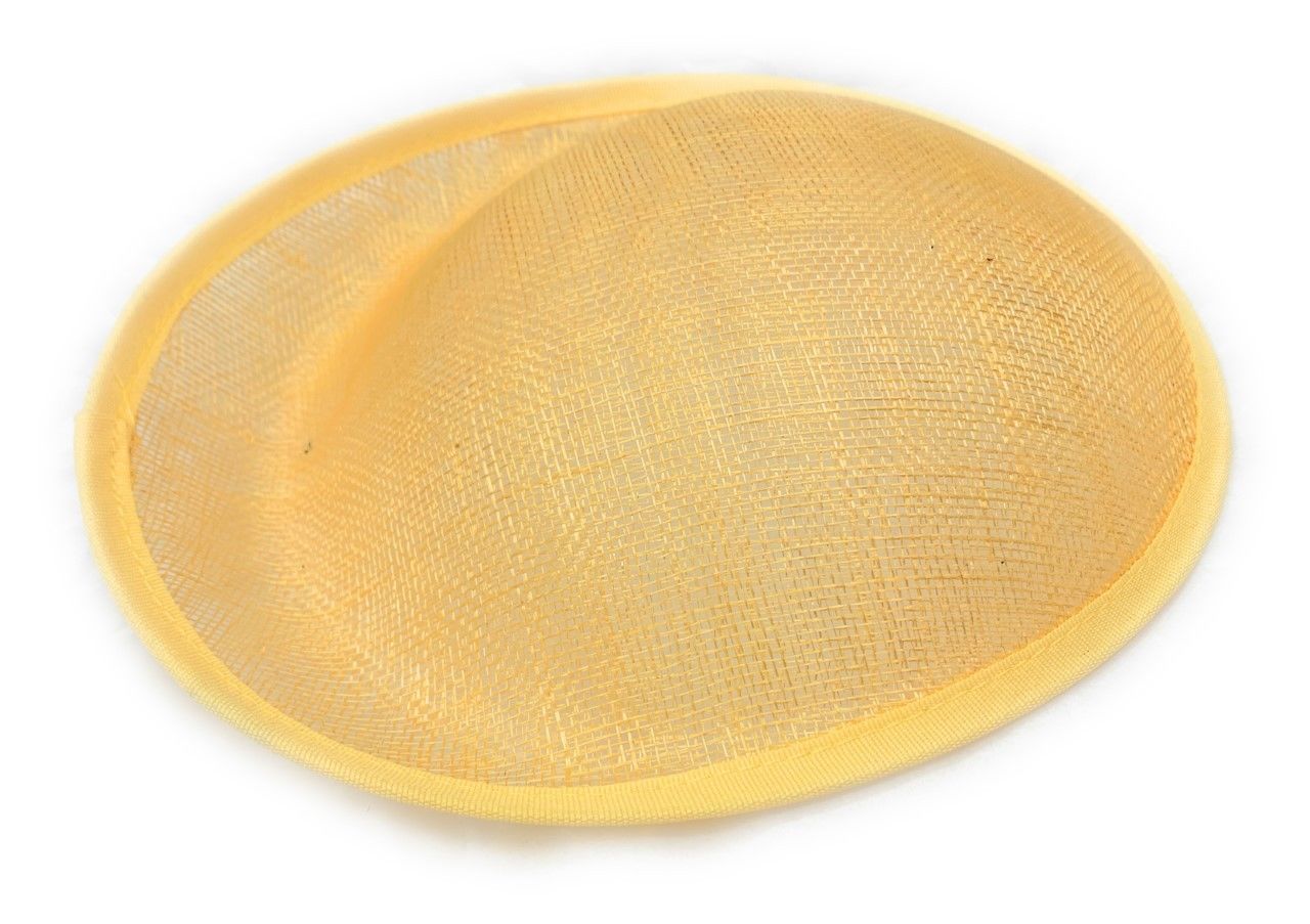 20cm Round Sinamay Dipped Fascinator Base Hat Saucer