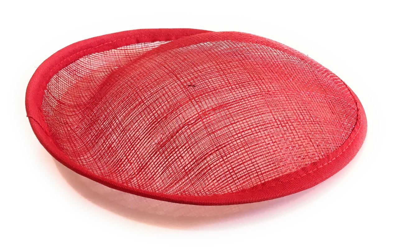 20cm Round Sinamay Dipped Fascinator Base Hat Saucer
