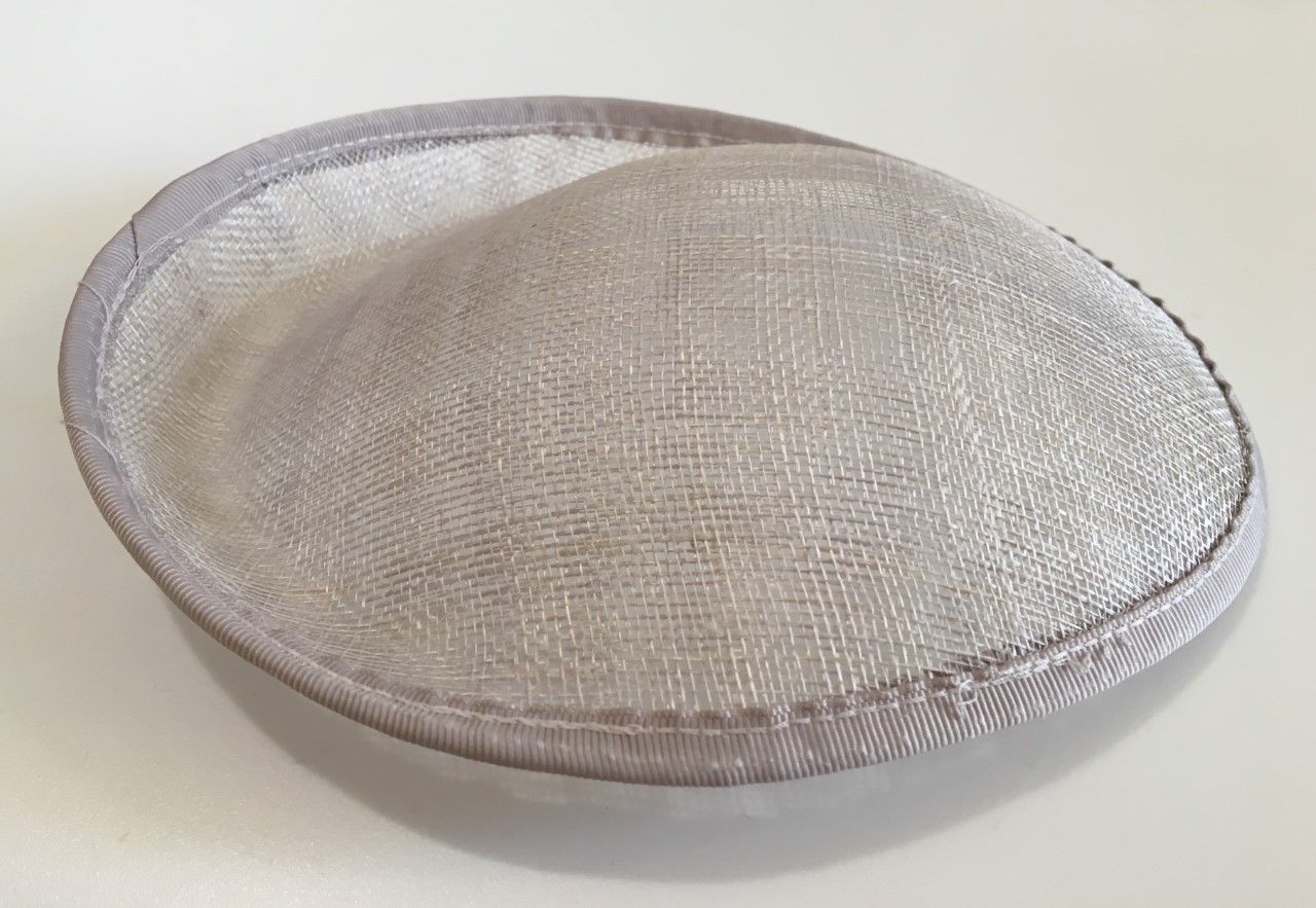 20cm Round Sinamay Dipped Fascinator Base Hat Saucer