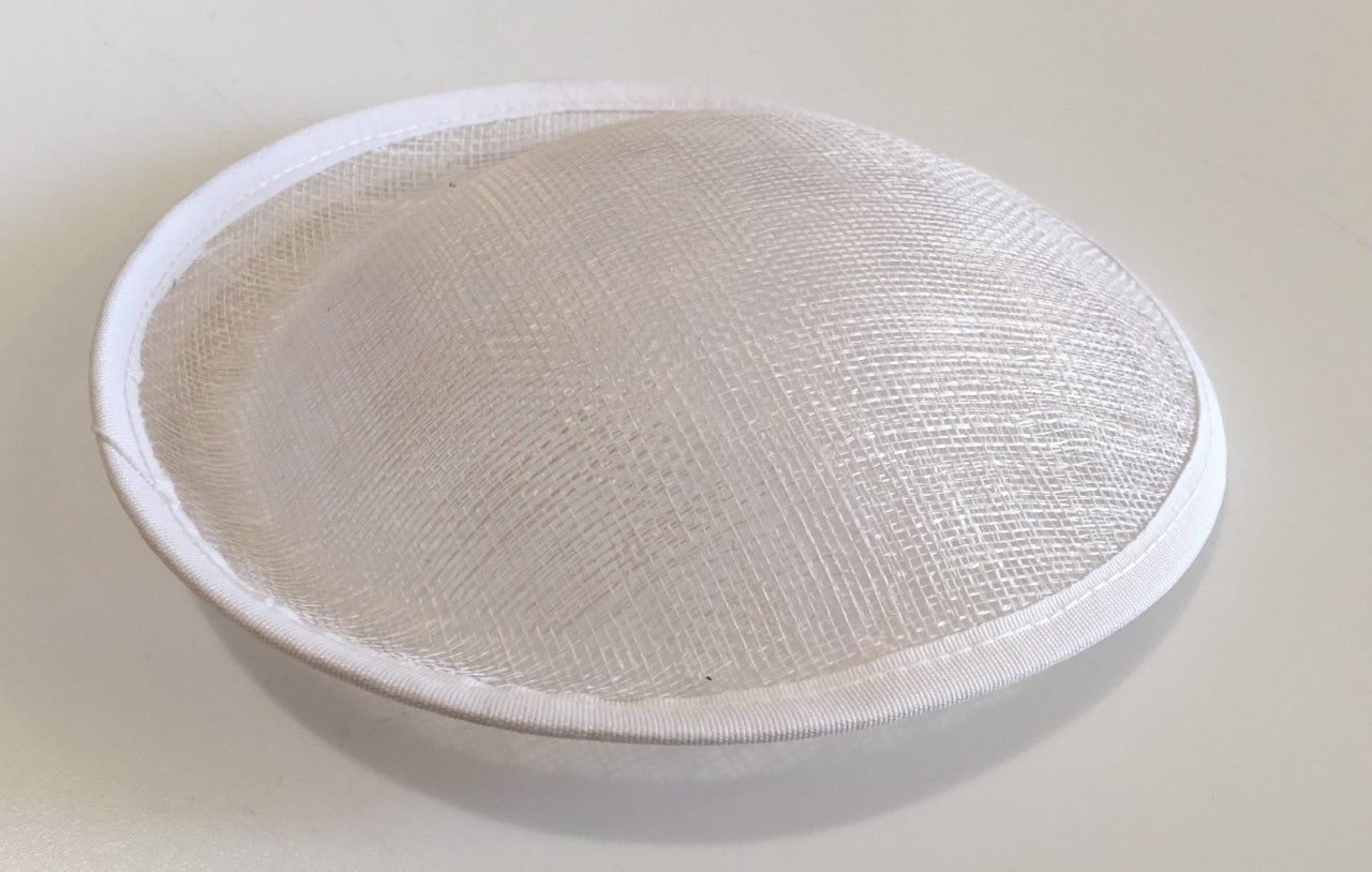 20cm Round Sinamay Dipped Fascinator Base Hat Saucer