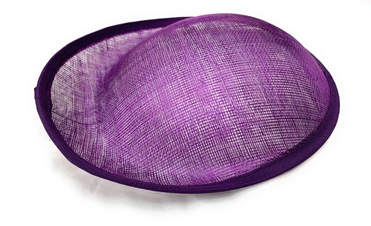 20cm Round Sinamay Dipped Fascinator Base Hat Saucer