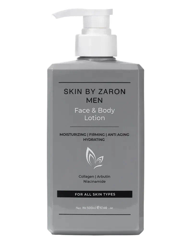 Skin by Zaron Men Face & Body Lotion - Collagen, Arbutin, Niacinamide