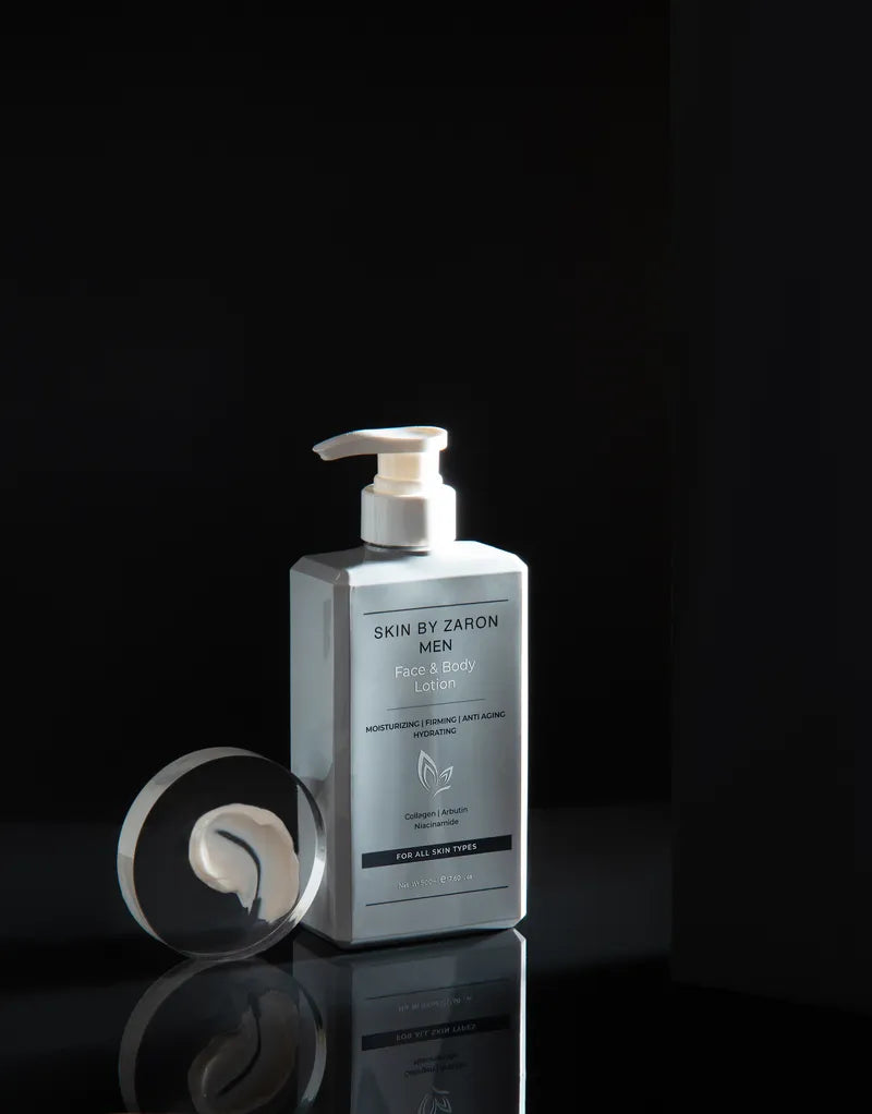 Skin by Zaron Men Face & Body Lotion - Collagen, Arbutin, Niacinamide