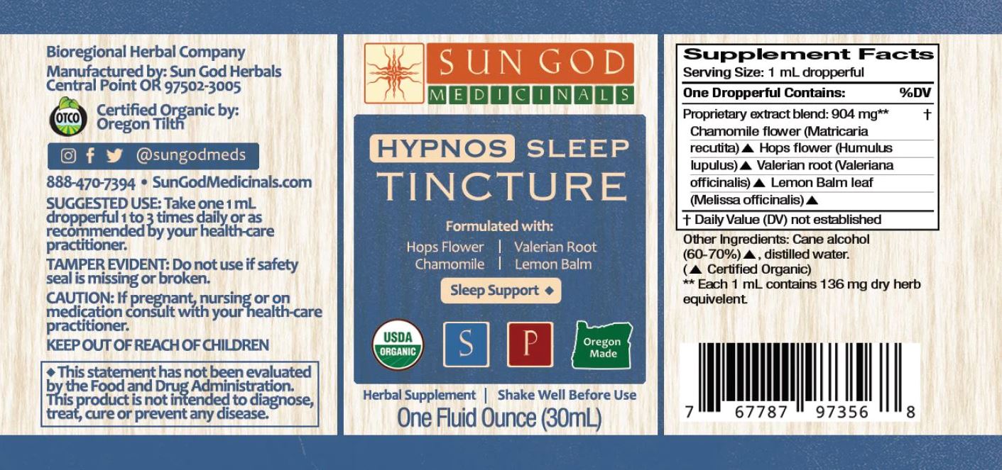 Sleep Organic Tincture - DEEP & CALMING SLEEP