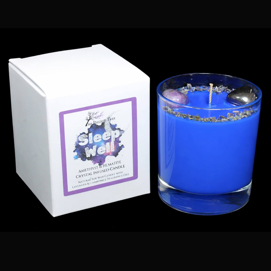 Sleep Well - Crystal Infused Scented Candle