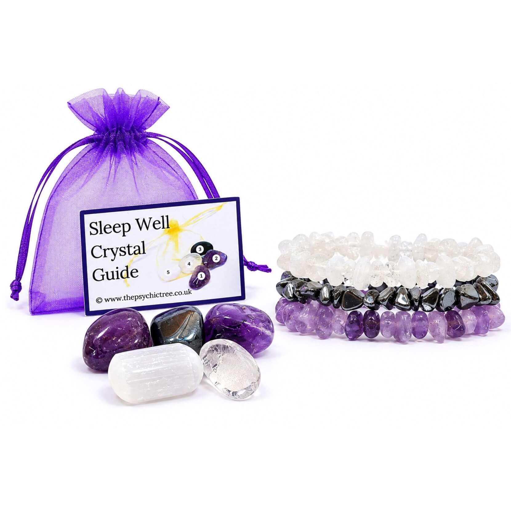 Sleep Well Healing Crystals & Bracelets Collection