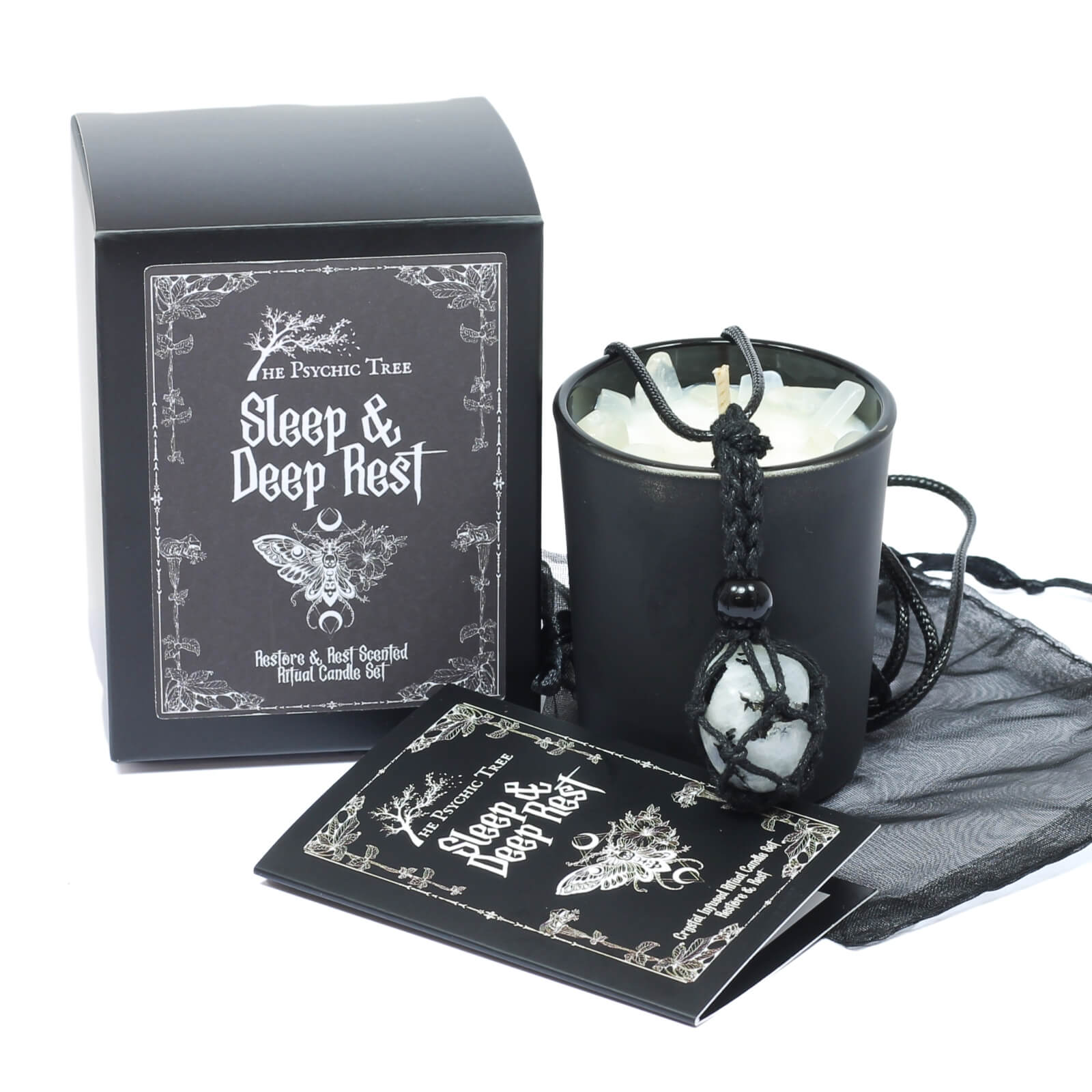 Sleep & Deep Rest - Crystal Infused Ritual Candle Set