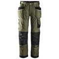Snickers 3212 Craftsmen Holster Pocket Trousers, DuraTwill Olive Green/Black, 41" Waist 30" Leg-Snickers 112
