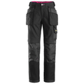 Snickers 3714 Womens Holster Pocket Trousers, Canvas+, Waist 33" Leg 33"-Snickers 88