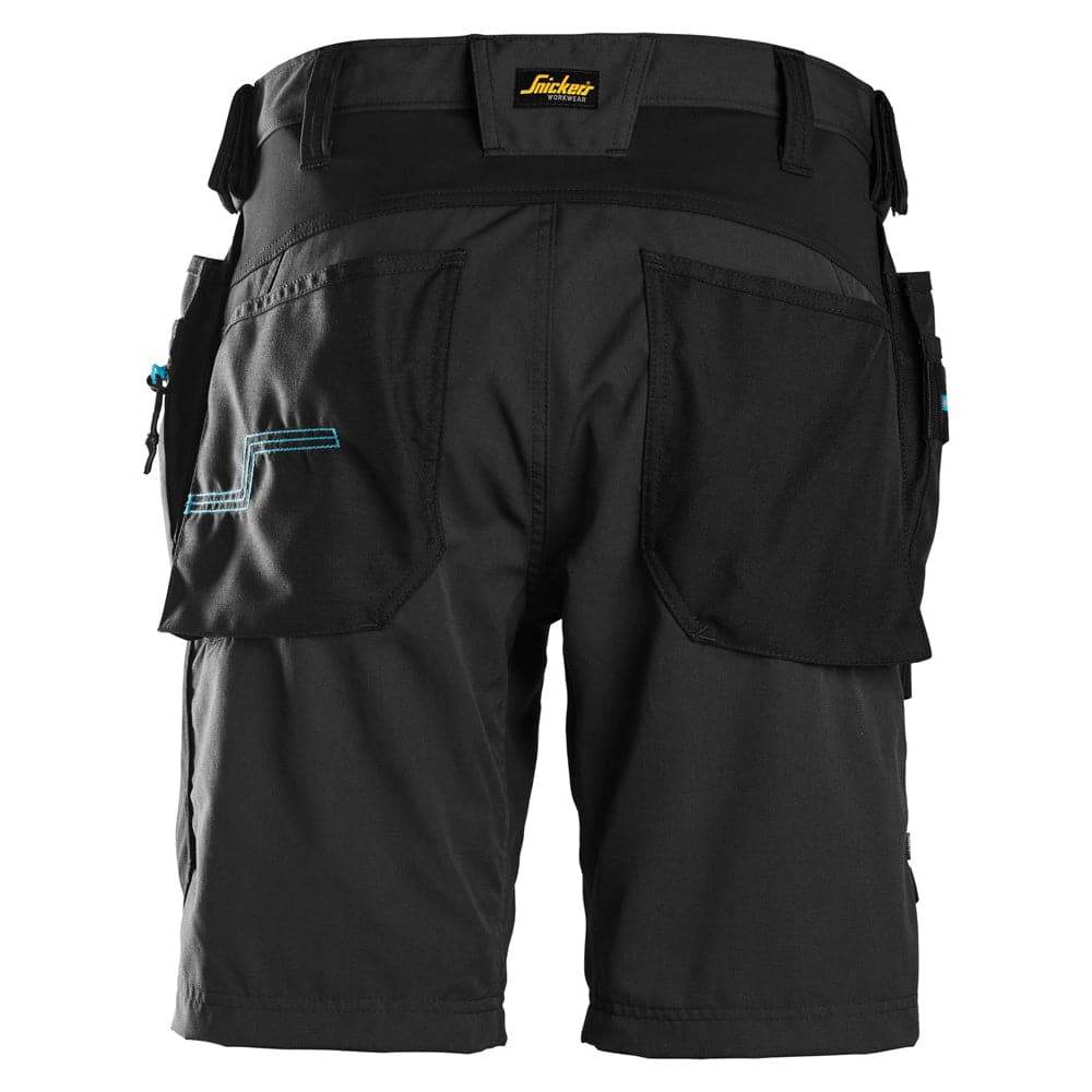 Snickers 6110 LiteWork, 37.5® Work Shorts Holster Pockets Black Snickers 44 / 30" Waist