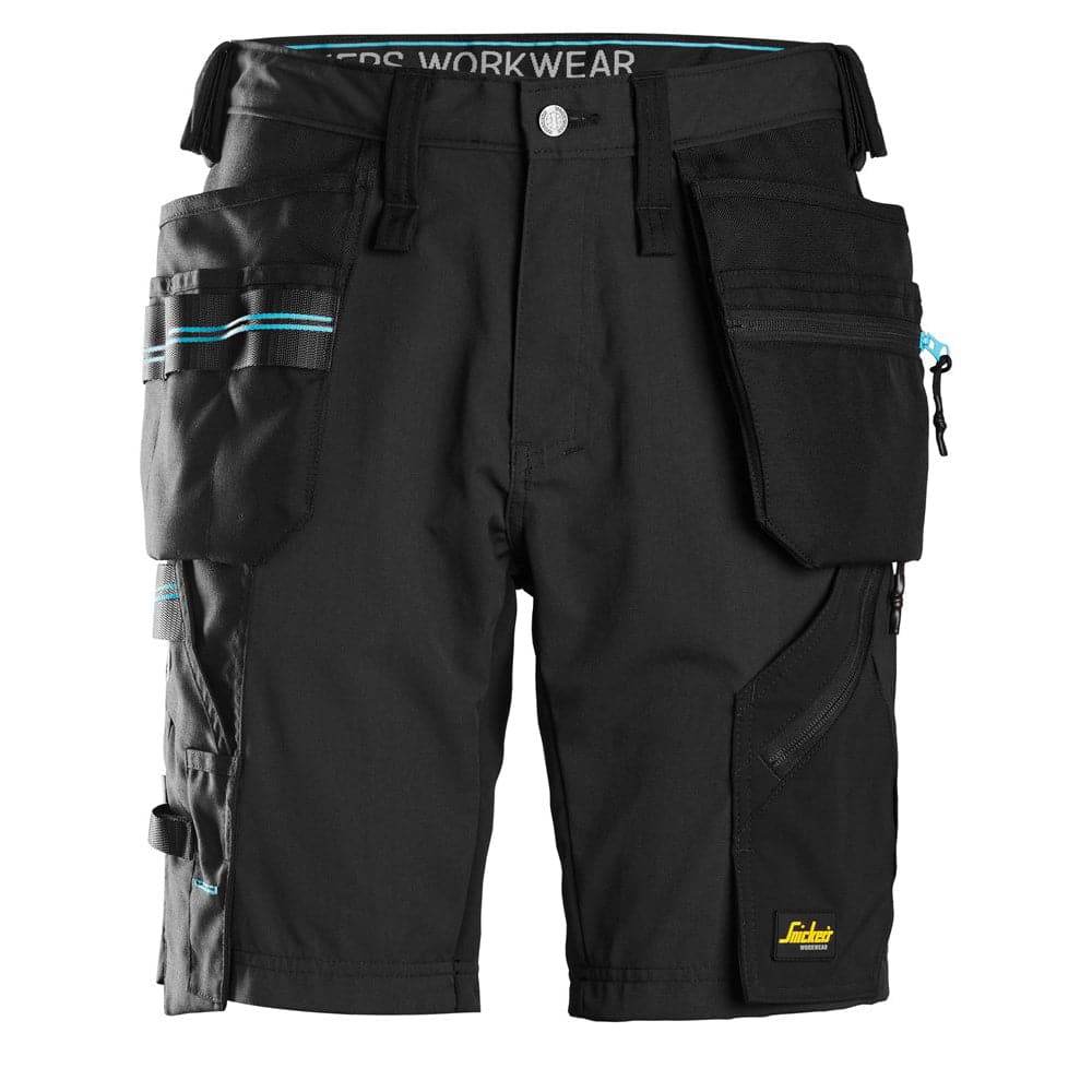 Snickers 6110 LiteWork, 37.5® Work Shorts Holster Pockets Black Snickers 44 / 30" Waist