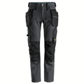 Snickers 6208 LiteWork, Detachable Holster Pocket Kneepad Work Trousers Steel Grey