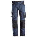 Snickers 6351 AllroundWork, Stretch Loose Fit Work Trousers Navy Blue Waist 41" Leg 30"