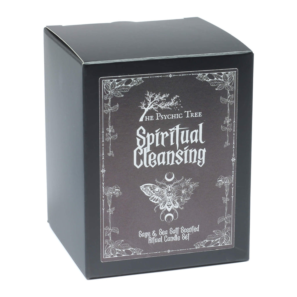 Spiritual Cleansing - Crystal Infused Ritual Candle Set