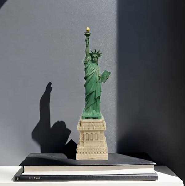 Vintage Liberty Resin Bust Sculpture