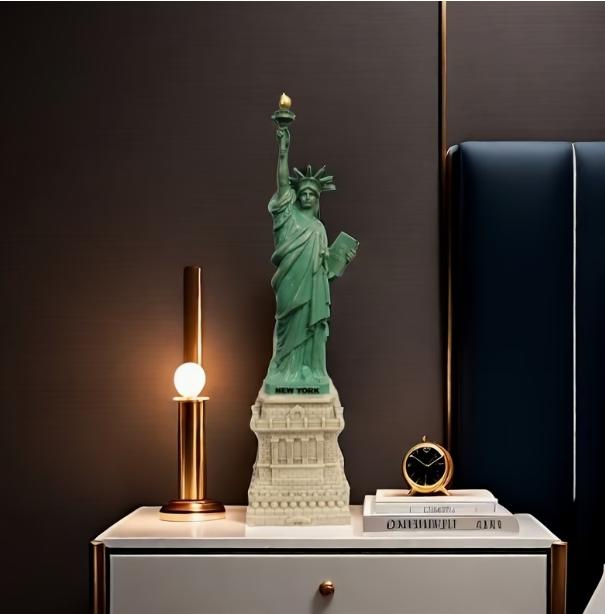 Vintage Liberty Resin Bust Sculpture