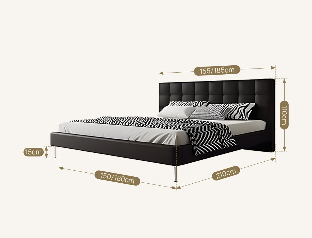 Stella King Size / Super King Size Bed, Black
