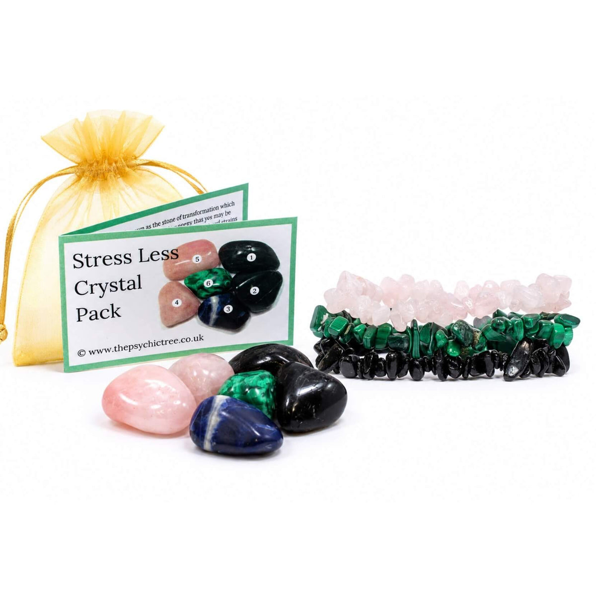 Stress Less Healing Crystals & Bracelets Collection