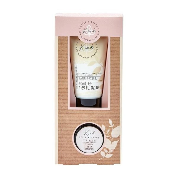 Style & Grace Kind Rescue Gift Set 50ml Hand Lotion + 10g Lip Balm