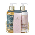 Style & Grace Signature Luxury Handcare Gift Set 280ml Hand Wash + 280ml Hand Lotion + Metallic Basket