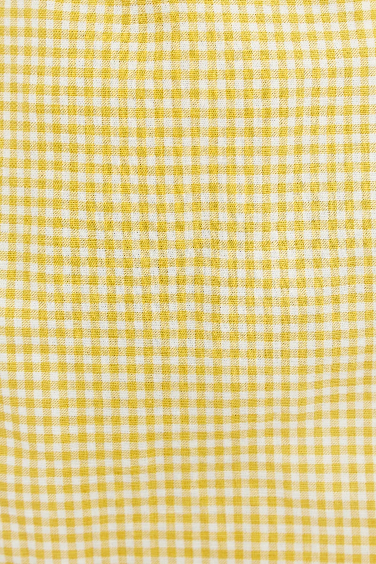 Louche Dora Summer Gingham Shorts In Yellow