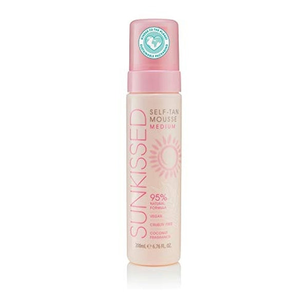 Sunkissed 95 Percent Natural Self Tan Mousse 200ml - Medium