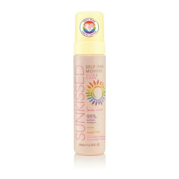 Sunkissed Love Wins 95 Percent Natural Self Tan Mousse 200ml - Ultra Dark