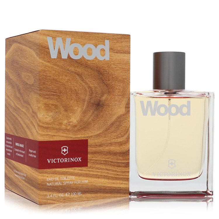 Victorinox Swiss Army Wood Eau de Toilette Spray 3.4 oz (100 ml) for Men