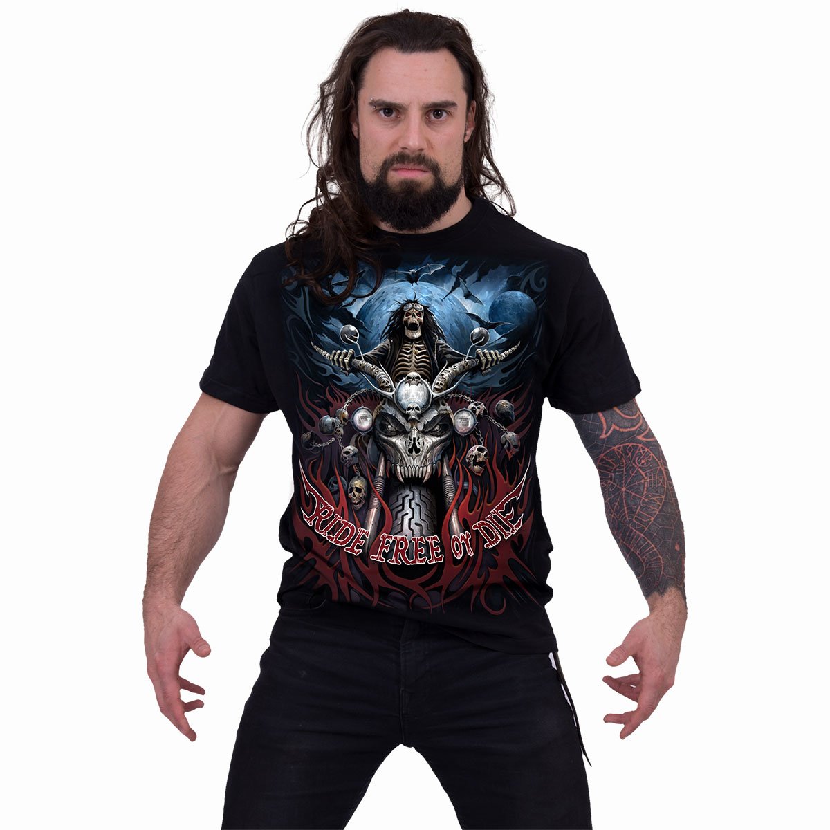 RIDE FREE - T-Shirt Black