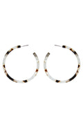 Tatum Tortoiseshell Hoop Earrings
