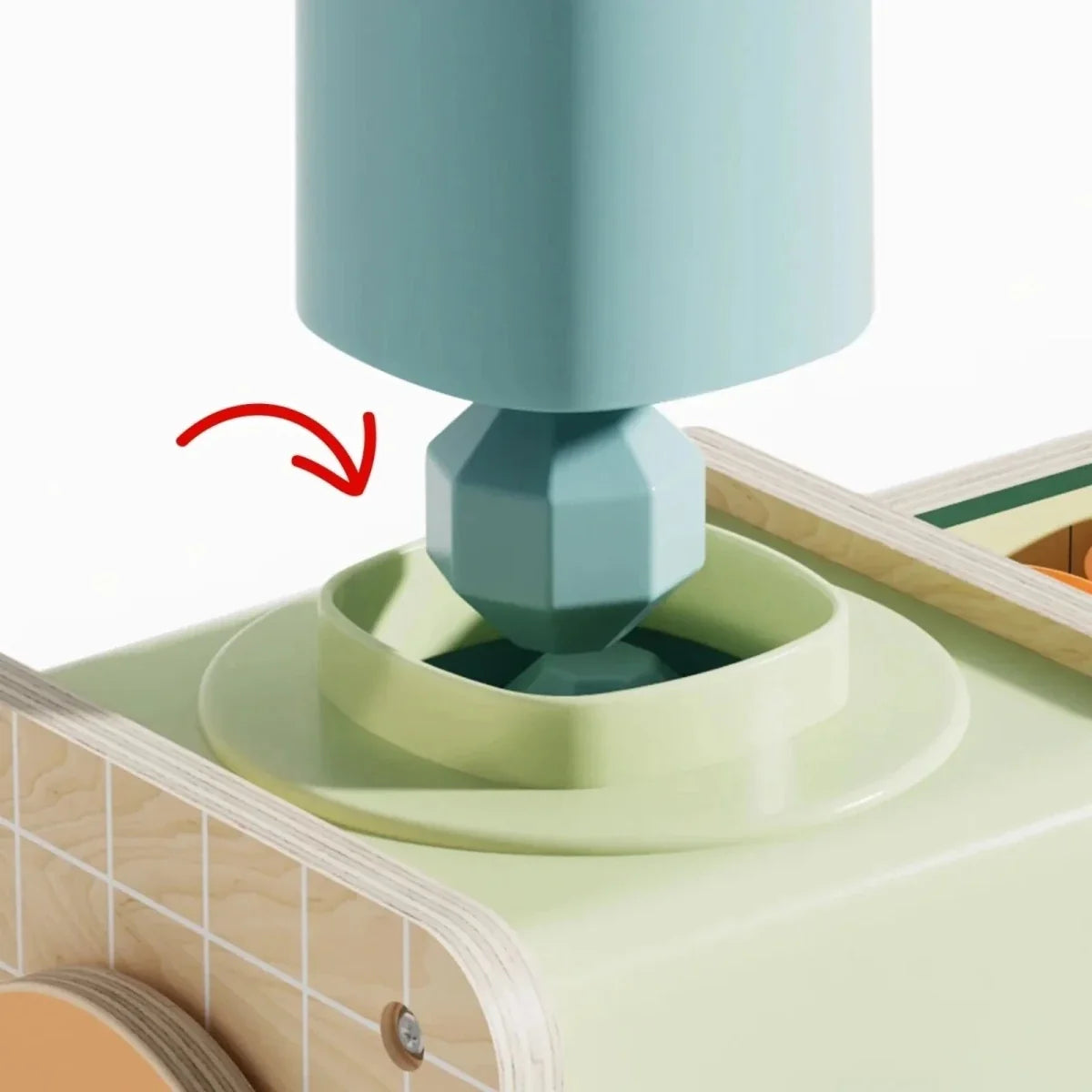 Topbright Wooden Ice Cream Machine Play Set
