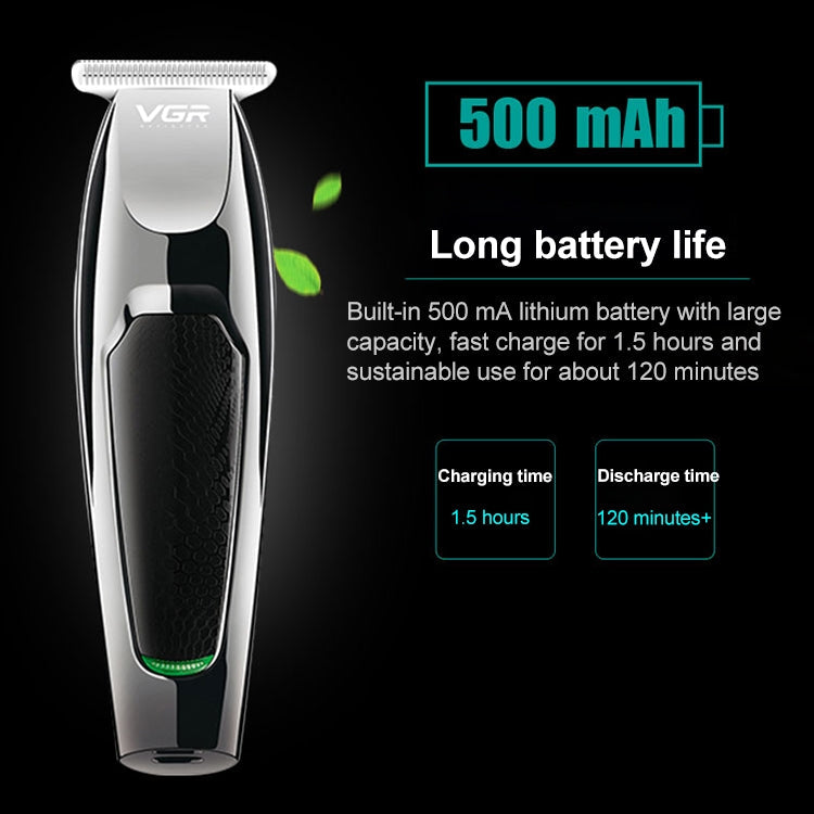 VGR V-030 10W USB Cutter Head Engraving Electric Hair Clipper with 5 Limit Combs, V-030