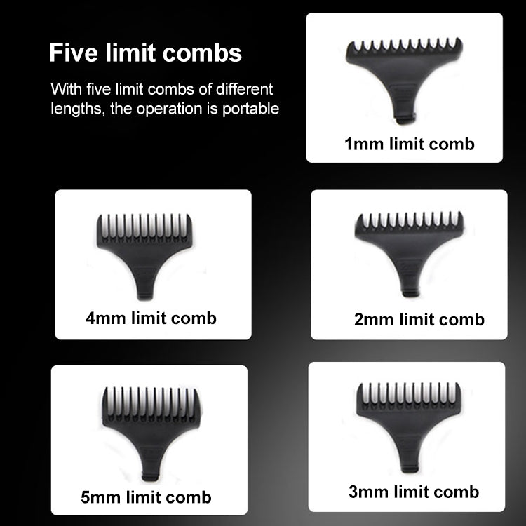 VGR V-030 10W USB Cutter Head Engraving Electric Hair Clipper with 5 Limit Combs, V-030