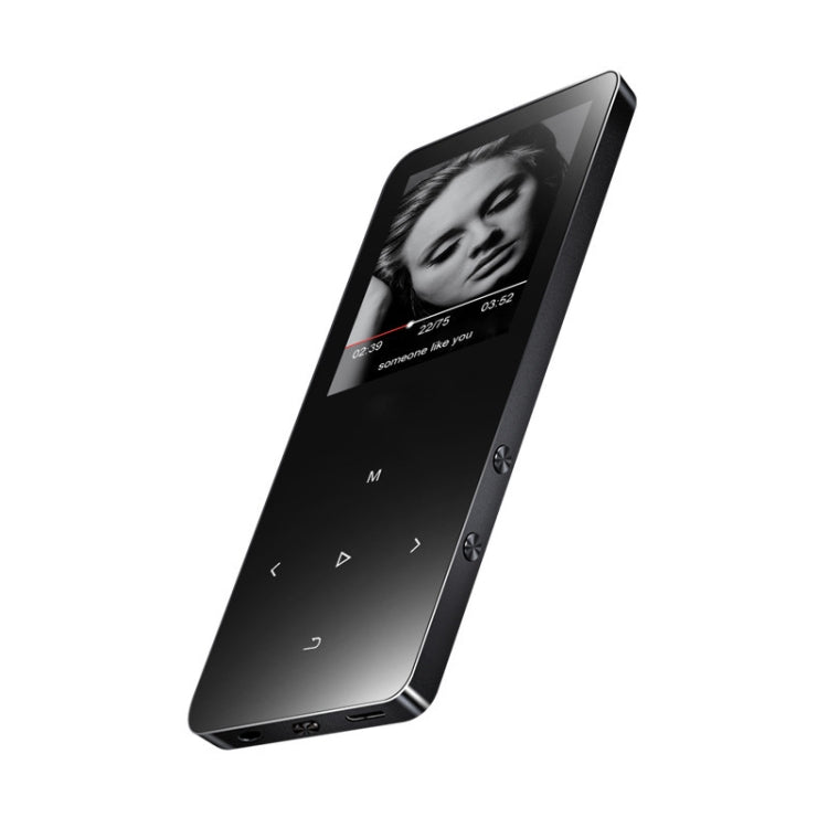 X2 1.8 inch Touch Screen Metal Bluetooth MP3 MP4 Hifi Sound Music Player 8GB(Black)