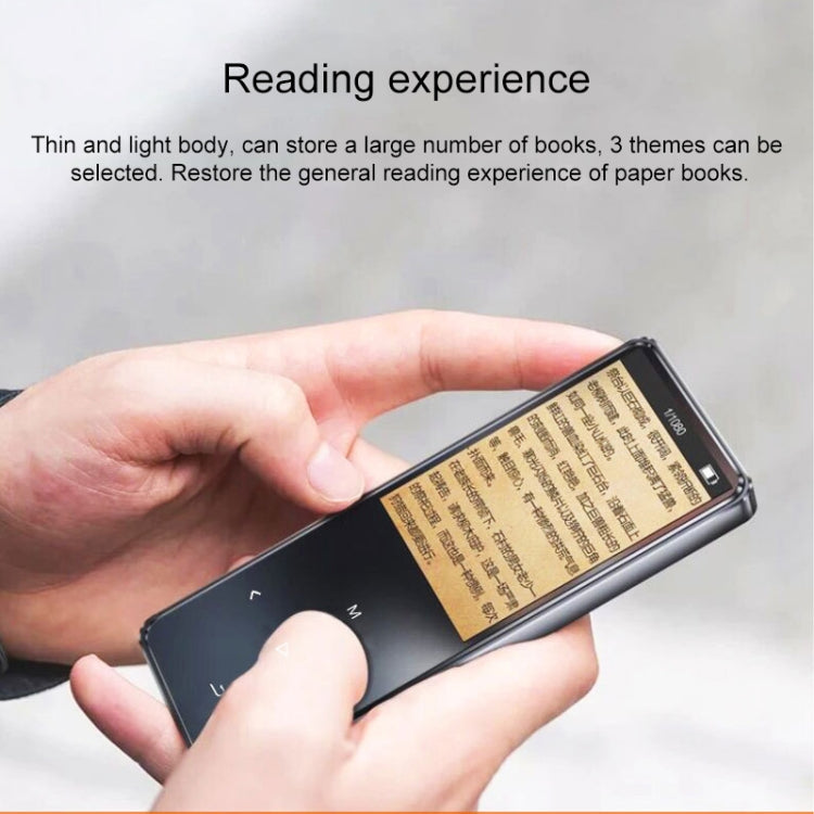 X2 1.8 inch Touch Screen Metal Bluetooth MP3 MP4 Hifi Sound Music Player 8GB(Black)