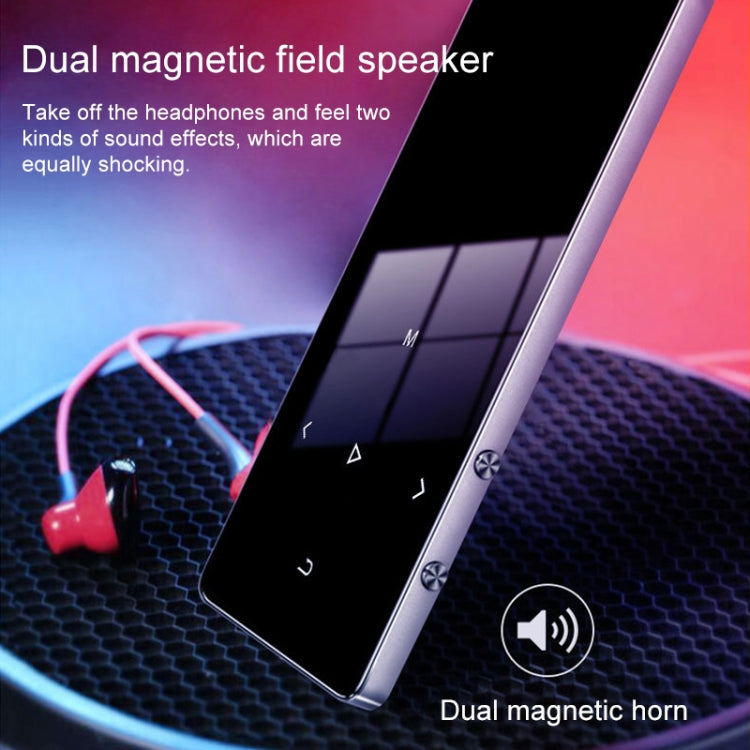 X2 1.8 inch Touch Screen Metal Bluetooth MP3 MP4 Hifi Sound Music Player 8GB(Black)