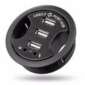 3 Ports USB 2.0 Hub with 3.5mm audio and microphone jack
