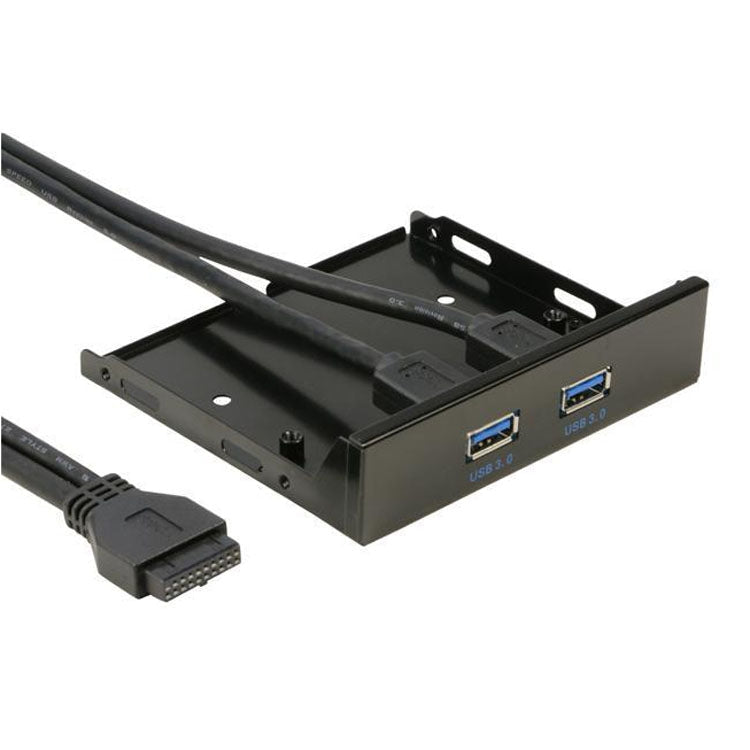 2-Port USB 3.0 3.5 inch Front Panel Data Hub for PC
