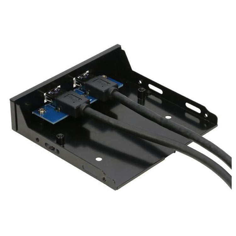 2-Port USB 3.0 3.5 inch Front Panel Data Hub for PC
