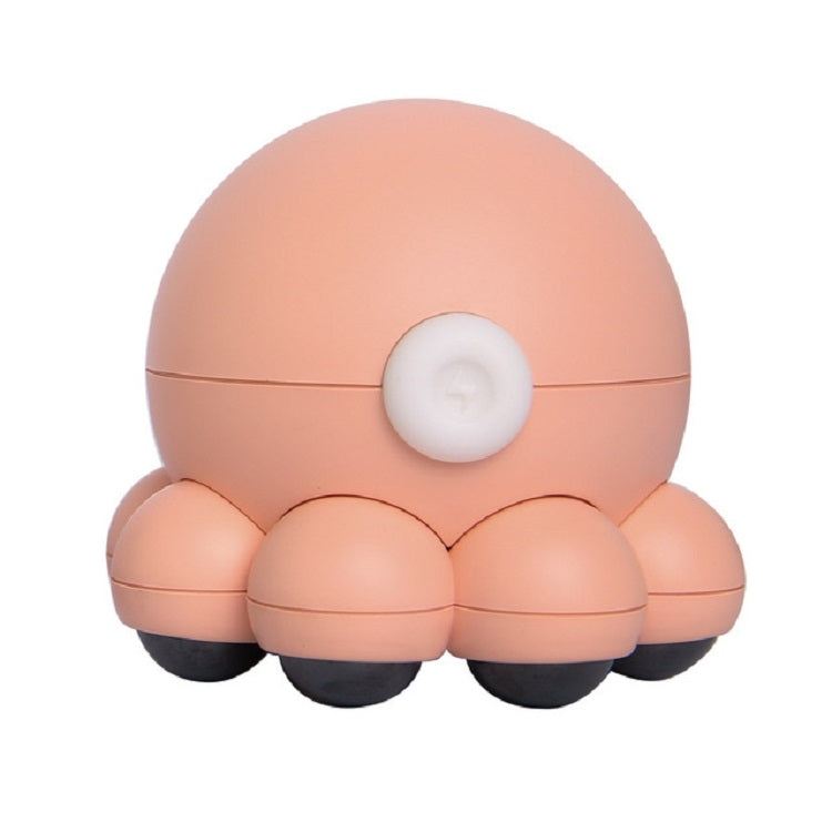 Small Octopus Shoulder and Neck Massager Multifunctional Household Hot Compress Cervical Massager(Pink)