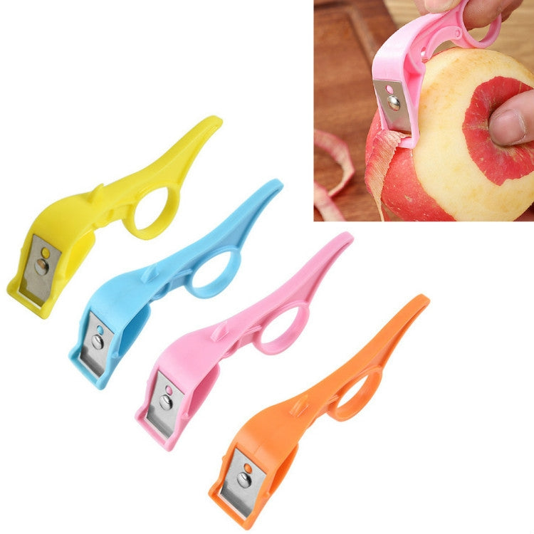 Kitchen Fruit Peeler Stainless Steel Peeling Knife Random Color Delivery