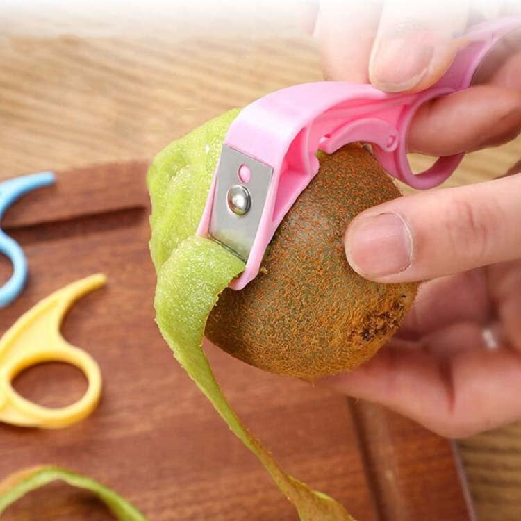 Kitchen Fruit Peeler Stainless Steel Peeling Knife Random Color Delivery