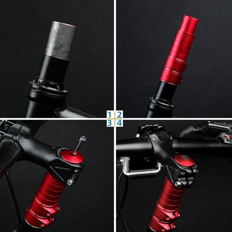 FMFXTR Mountain Bike Handlebar Aluminum Alloy Height Increaser, 8.5cm Black, 8.5cm Red, 8.5cm Blue, 11.4cm Red, 11.4cm Blue, 11.4cm Black, 14.4cm Black, 14.4cm Red, 14.4cm Blue, 17.5cm Black, 17.5cm