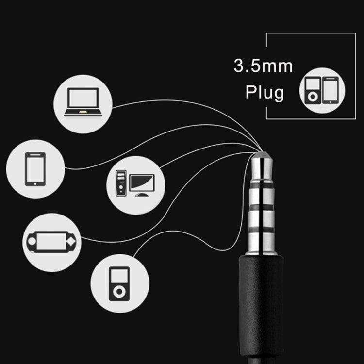 3.5mm Wired Headphones Handsfree Headset In Ear Earphone Earbuds with Mic for Xiaomi Phone MP3 Player Laptop(Silver)