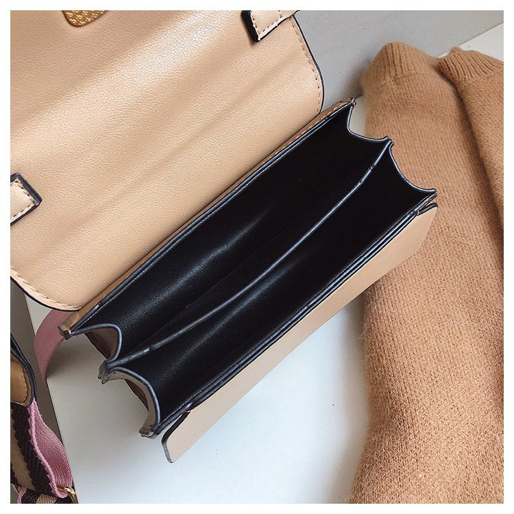 Women Leather Handbags Shoulder Bags Luxury Design Crossbody Purses(Khaki)